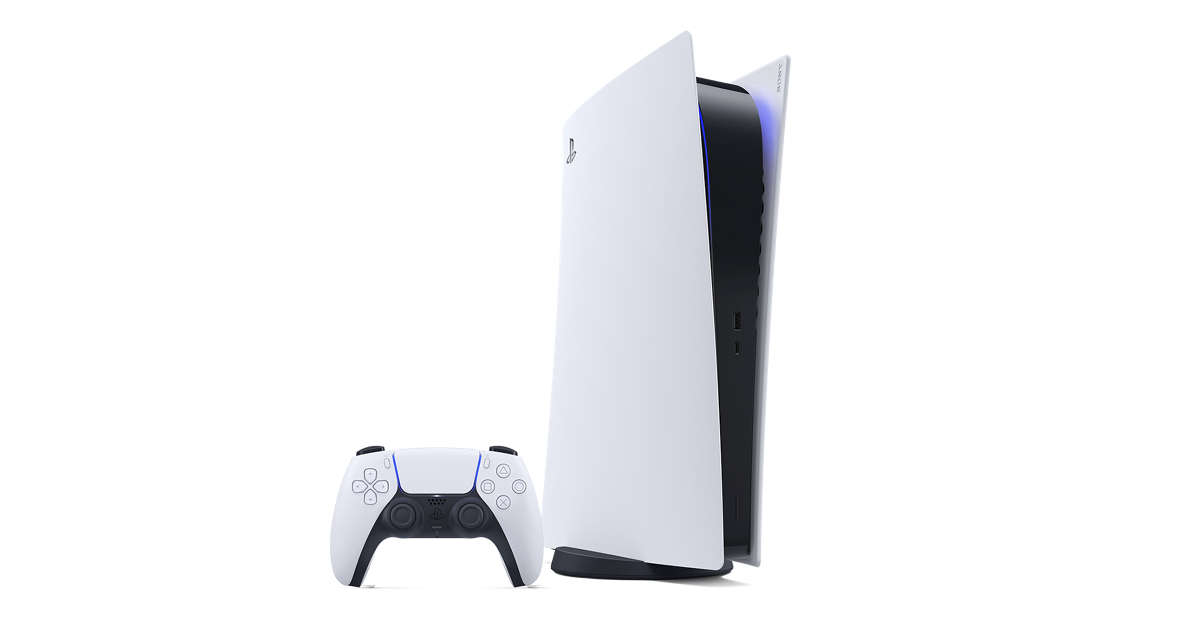 PlayStation 5 console with DualSense controller