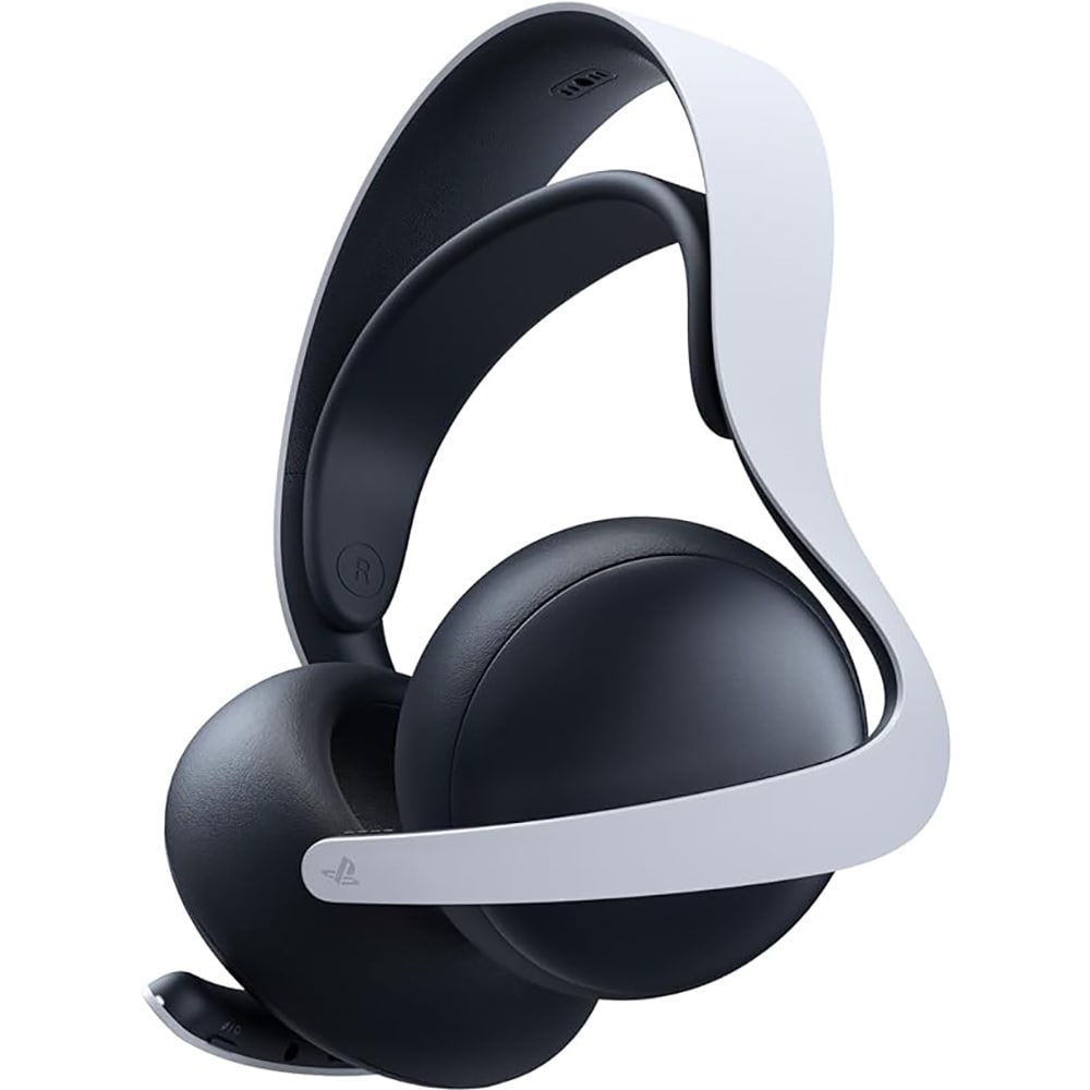 PlayStation Pulse Elite wireless headset on its hanger